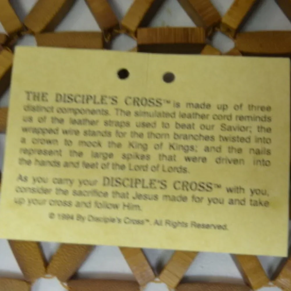 Handmade The Disciples Cross Necklace, NWT - Picture 4 of 5